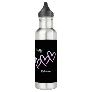 Be My Valentine Triple Heart 710 Ml Water Bottle