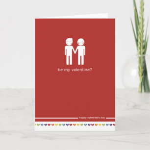 Be My Valentine Valentine's day Holiday Card