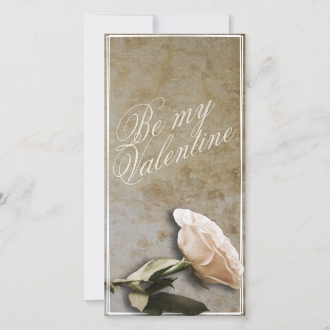 Be my Valentine with Rose (Front)