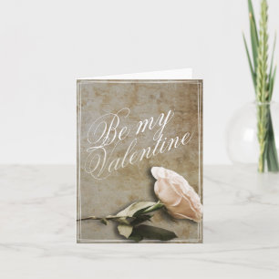 Be my Valentine with Rose Card