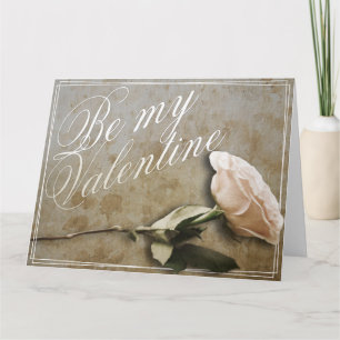 Be my Valentine with Rose Card