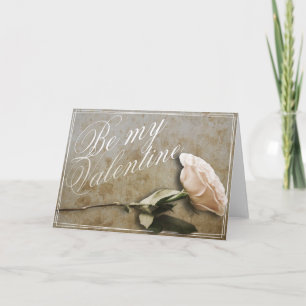 Be my Valentine with Rose Card