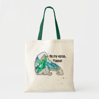 Be My Voice Mountain Gorilla with Habitat Tote Bag