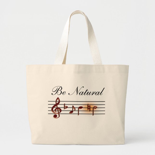Be Natural Music Tote (Front)