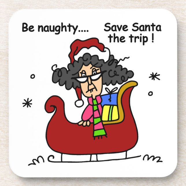 Be Naughty Coaster (Front)