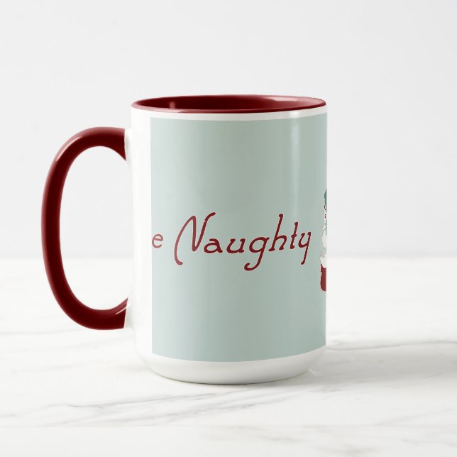 Be Naughty Santa Mug (Left)