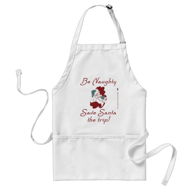 Be Naughty Santa Standard Apron (Front)