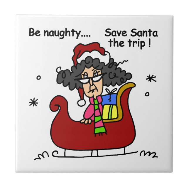 Be Naughty Tile (Front)