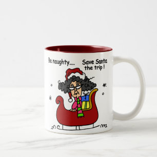 Be Naughty Two-Tone Coffee Mug