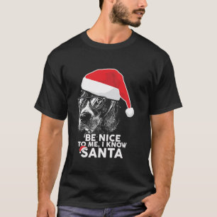 Be Nice Beagle Christmas Funny Xmas T Shirt