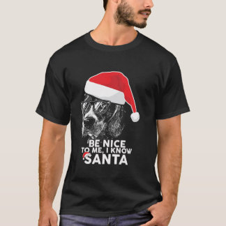 Be Nice Beagle Christmas Funny Xmas T Shirt