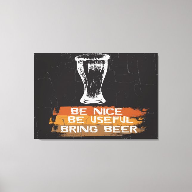 Be Nice Canvas Print (Front)
