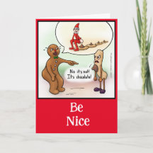 Be Nice Christmas Card