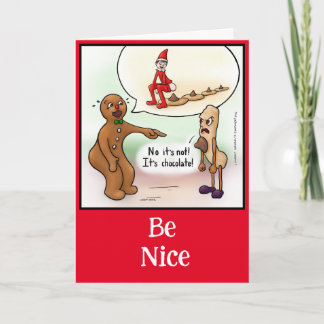 Be Nice Christmas Card