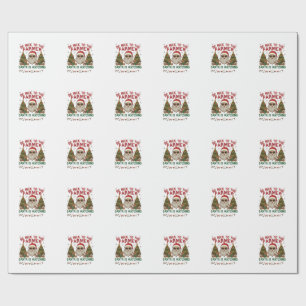 Be Nice Farmer Santa Christmas Farm Animals Wrapping Paper
