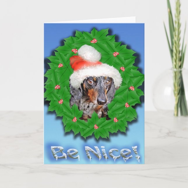 Be Nice! Holiday Card (Front)