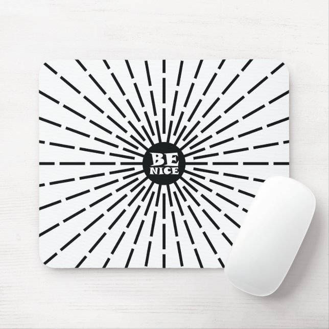 Be Nice Mouse Mat (With Mouse)