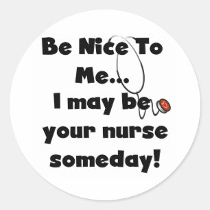 Be Nice Nurse Stickers
