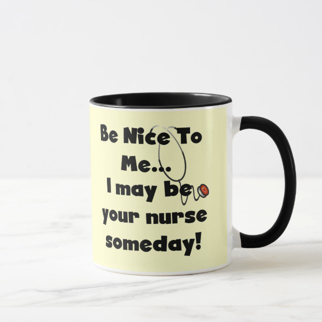 Be Nice Nurse Tshirts and Gifts Mug (Right)