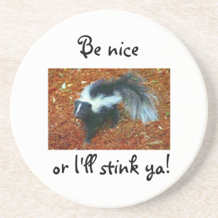 Be nice or I'll stink ya!-coaster Coaster