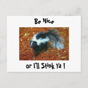 Be nice or I'll stink ya!-postcard Postcard