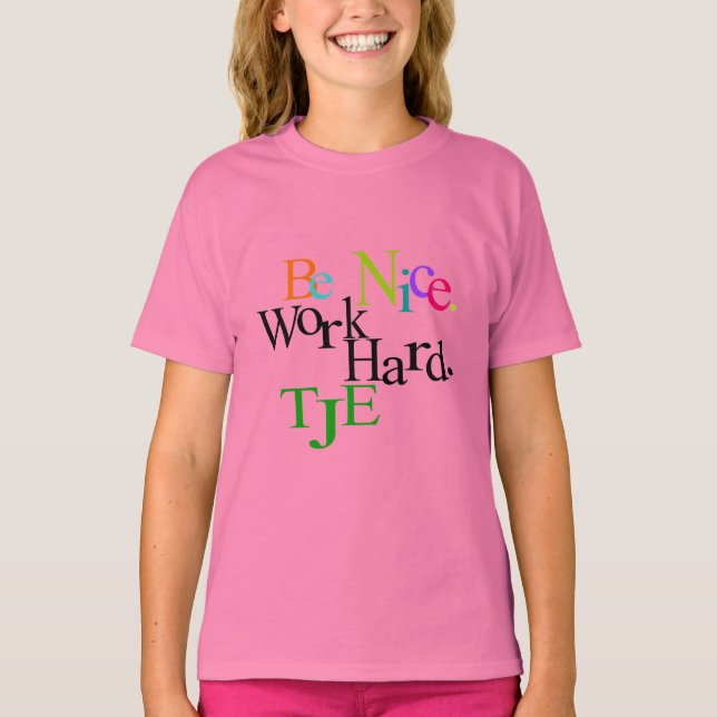 Be Nice Rainbow T-Shirt (Front)