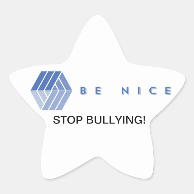 BE NICE STAR STICKER (Front)