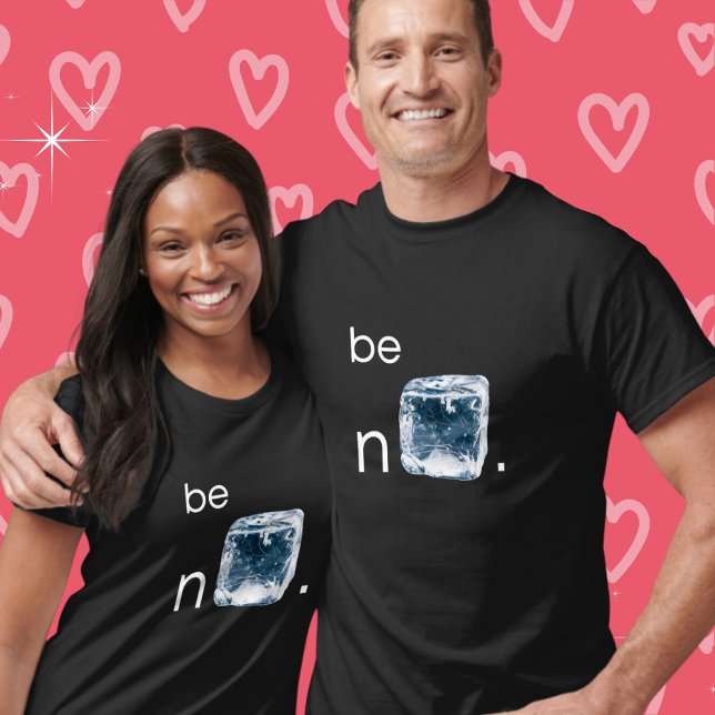 Be Nice (with Ice) Funny T-Shirt (Available in mens, womens, kids and a variety of sizes, styles of shirts and colors. )