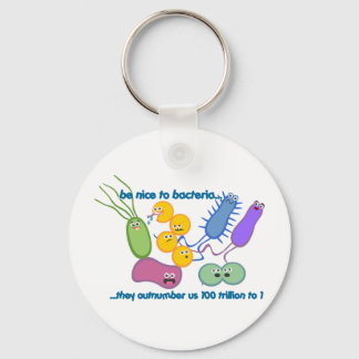 Be Nicer to Bacteria Key Ring