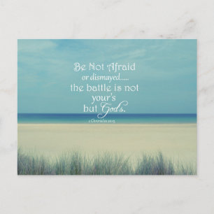 Be Not Afraid Bible Verse Postcard