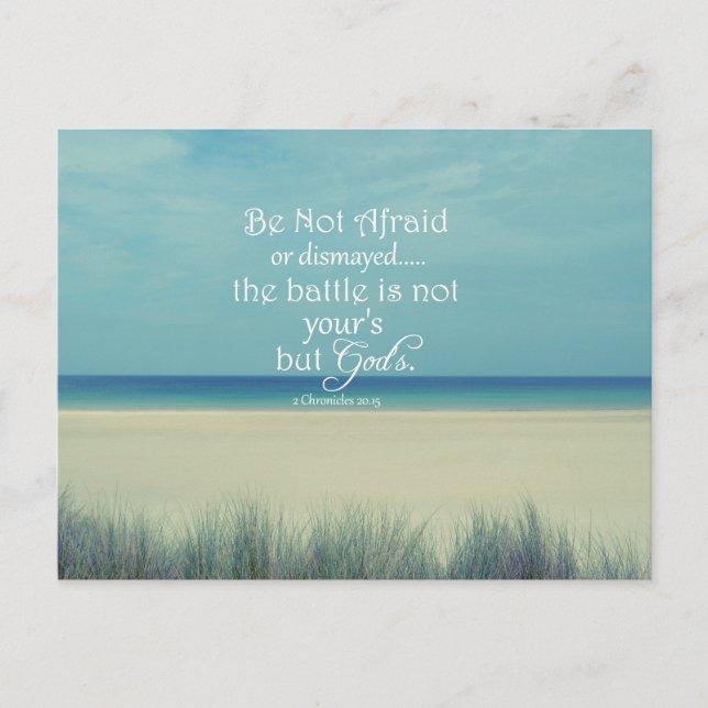 Be Not Afraid Bible Verse Postcard (Front)