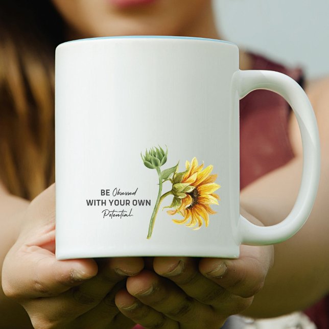 Be Obsessed With Your Own Potential Two-Tone Coffee Mug (Creator Uploaded)