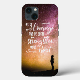 Be of Good Courage night sky - Psalm 31:24 Case-Ma iPhone 13 Case