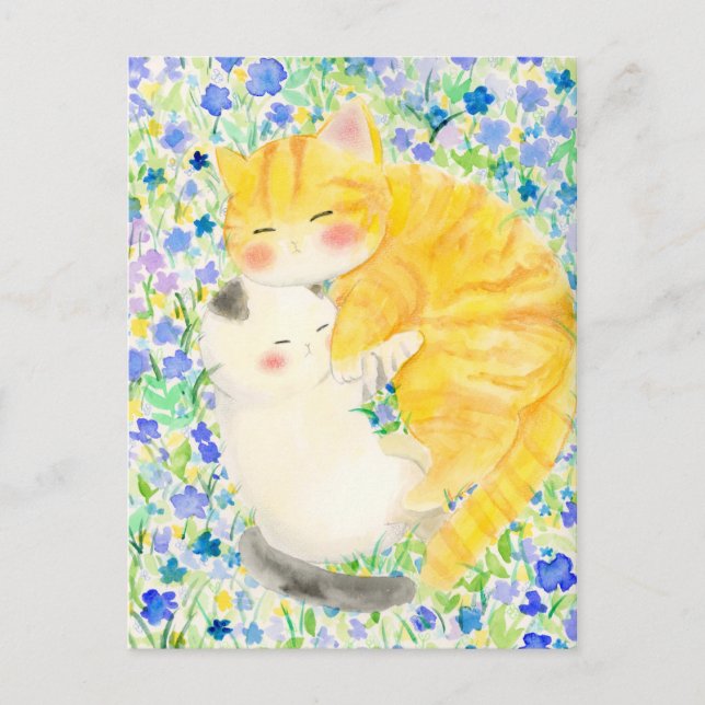 be on good terms with holiday postcard (Front)