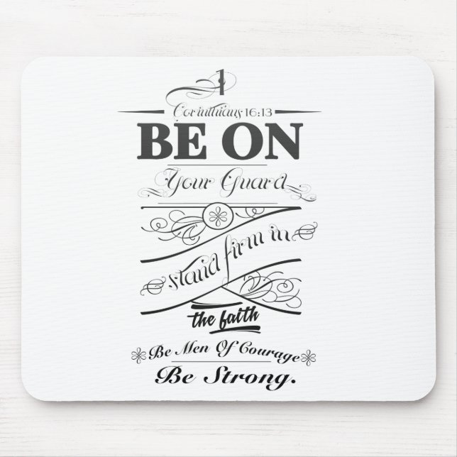 Be on guard!! mouse mat (Front)