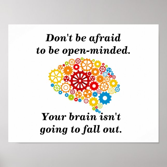 Be open-minded poster (Front)