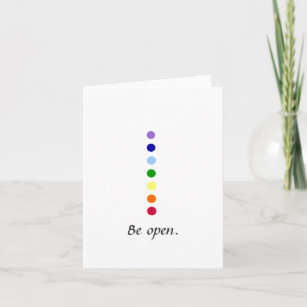 Be Open - Simple Chakra Design Notecards