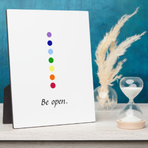 Be Open - Simple Chakra Design Plaque