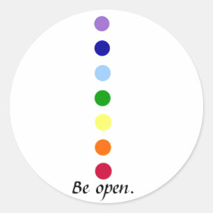 Be Open - Simple Chakra Design Stickers