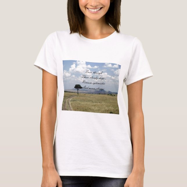 be optimistic T-Shirt (Front)