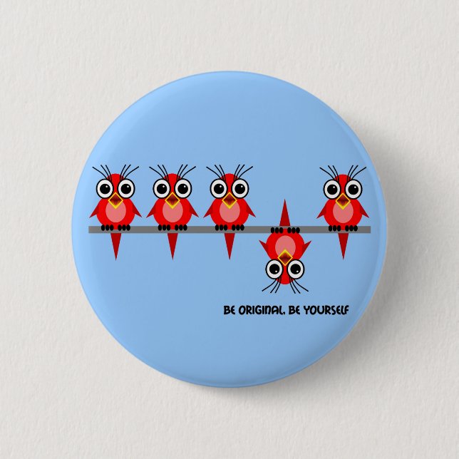 be original 6 cm round badge (Front)