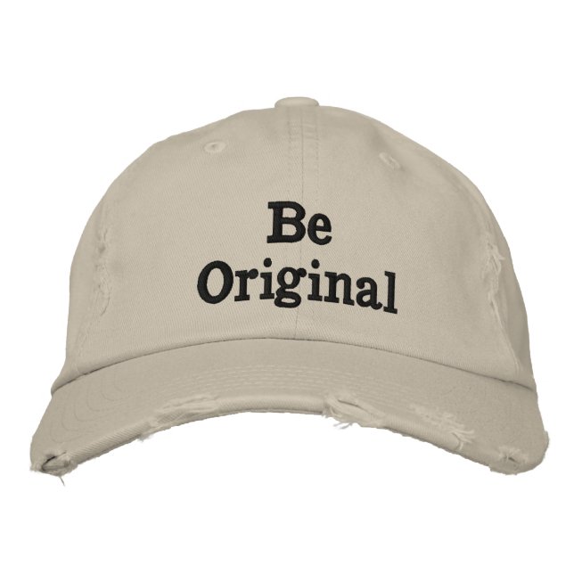 " Be Original " Baseball Cap with Quotes (Front)