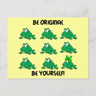 Be original Irish frog Postcard