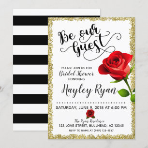 Be Our Guest Bridal Shower Invitation