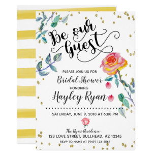 Be Our Guest Invitations &amp; Announcements | Zazzle UK