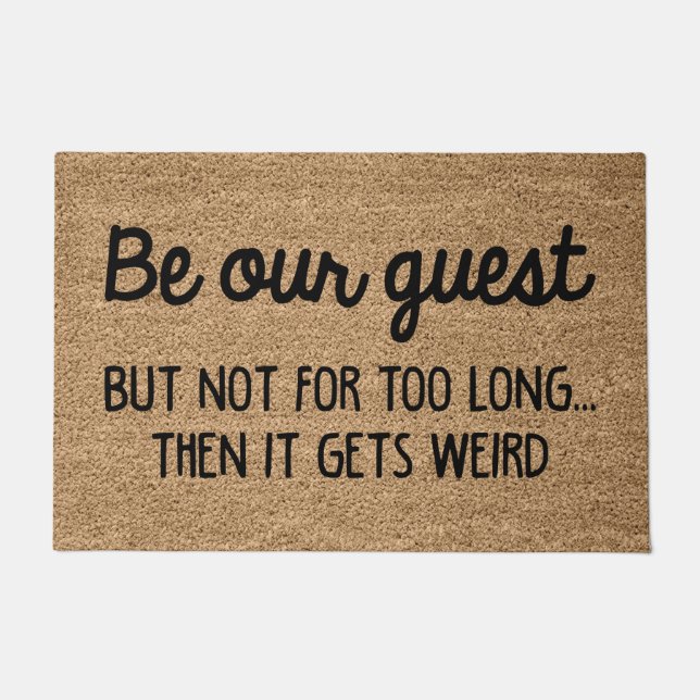 Be Our Guest Doormat (Front)