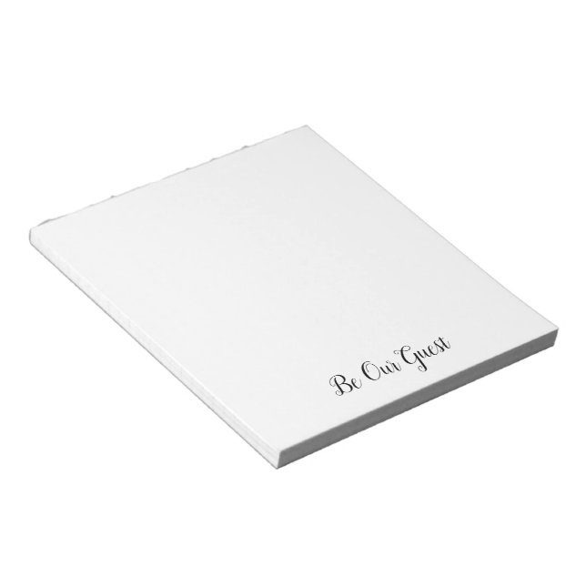 Be Our Guest Notepad (Angled)