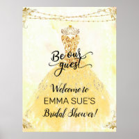 Be our Guest Princess Bridal Shower Welcome Sign