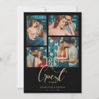 Be our Guest Quote Black Fancy Wedding 4 Photos