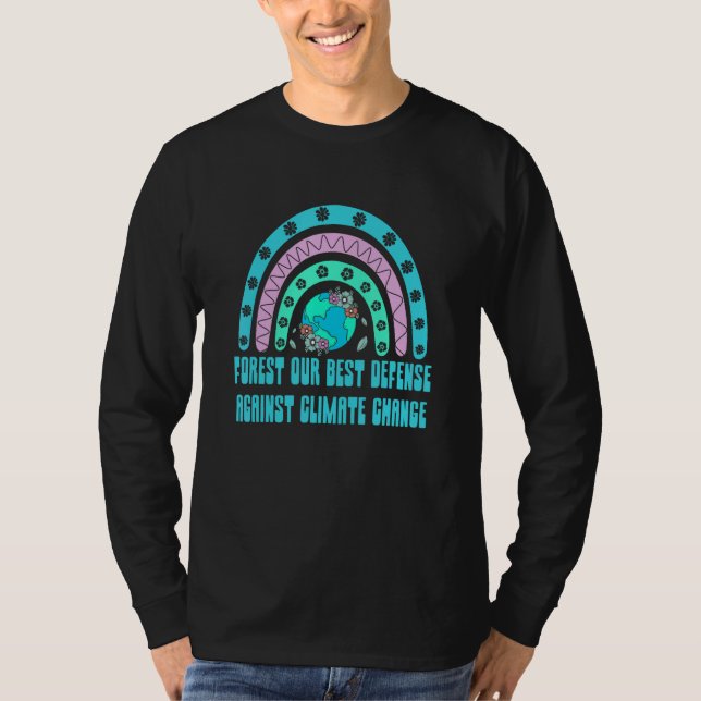 Be Part of Solution Not Part of Pollution Trees Ec T-Shirt (Front)